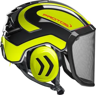 Casco Protos Integral Arborist Negro/Amarillo Neon