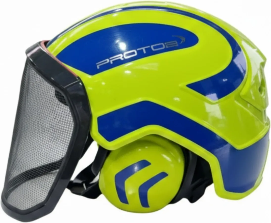 Casco Protos Integral Arborist Amarillo Neon/Azul