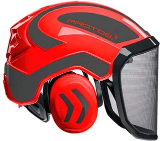 Casco Protos Integral Forest Rojo/Gris