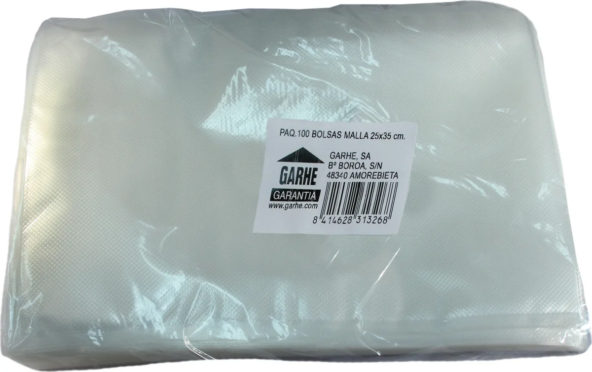Paquete 100 Bolsas Malla 25x35 cm