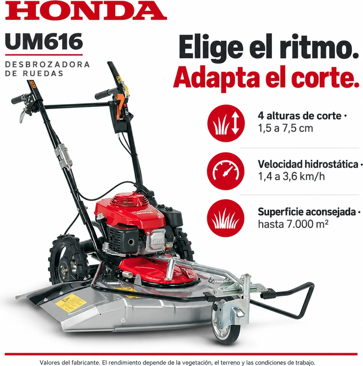 Desbrozadora de Ruedas Honda UM 616 — foto 7