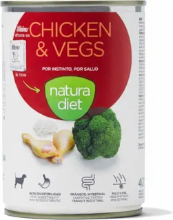 Lata Perro Natura Diet Chicken & Vegs 400g