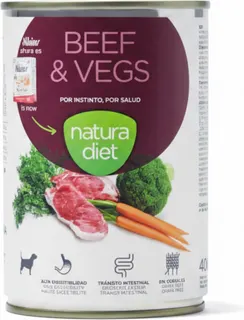 Lata Perro Natura Diet Beef & Vegs 400g