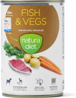 Lata Perro Natura Diet Dog Fish & Vegs 400 g