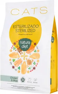 Pienso Gatos Natura Diet Sterilized Chicken & Vegs 3 Kg