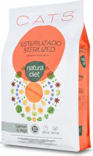 Pienso Gatos Natura Diet Cats Sterilized Salmon & Vegs 1,5 kg