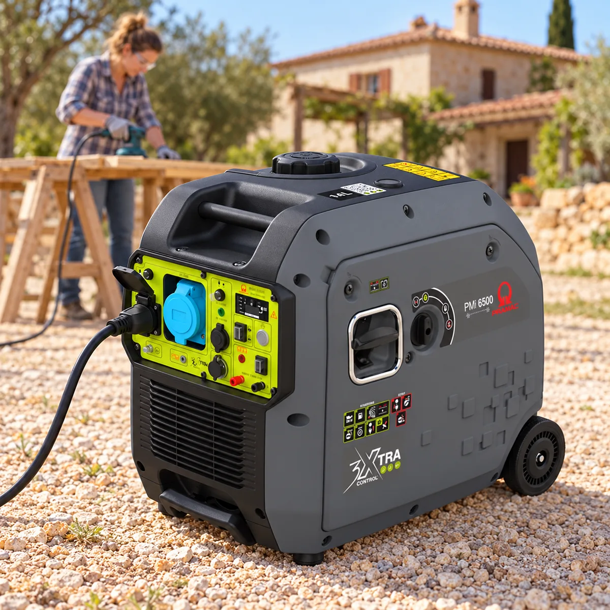 Generador inverter Pramac PMi6500 · 6.000 W · arranque eléctrico — foto 3