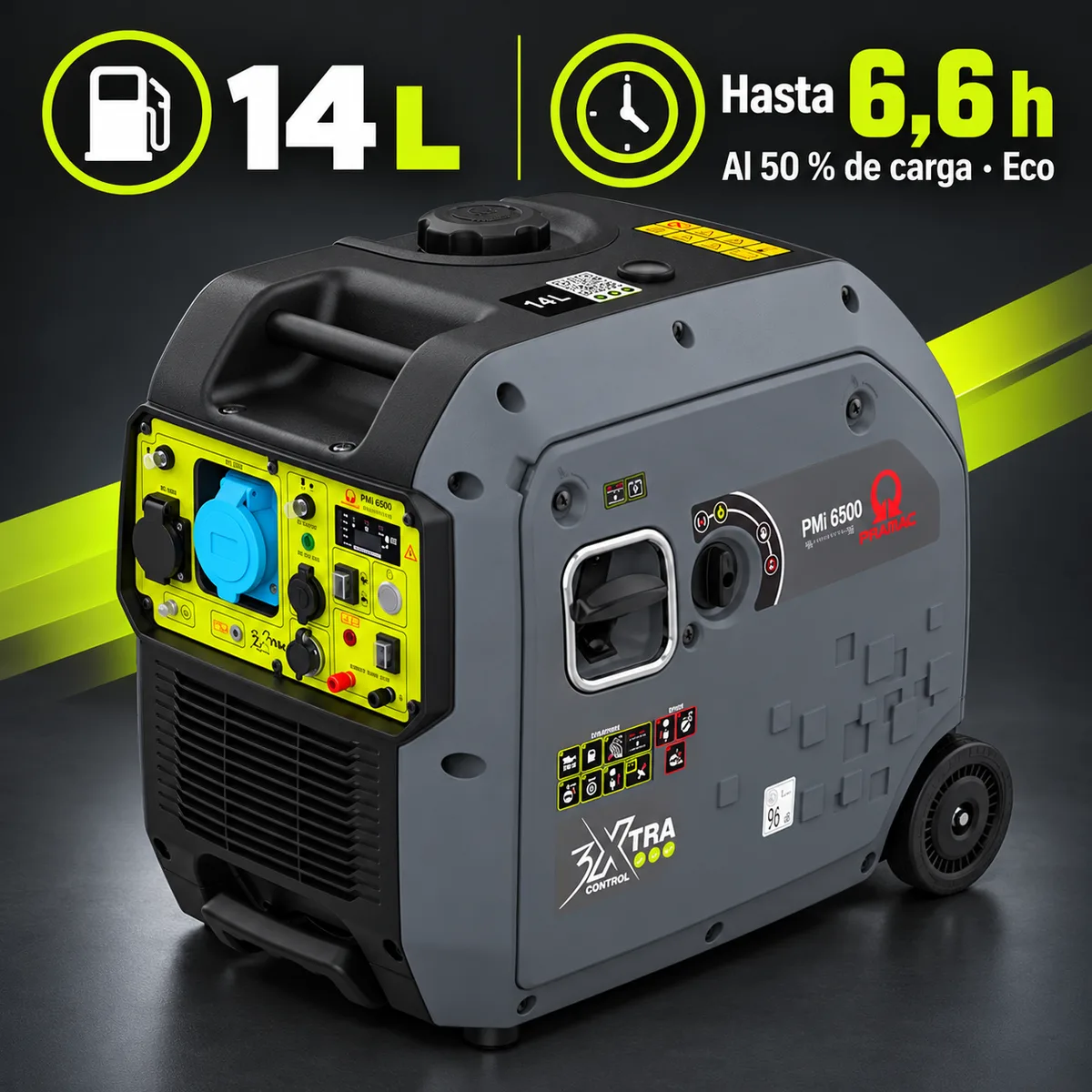 Generador inverter Pramac PMi6500 · 6.000 W · arranque eléctrico — foto 6