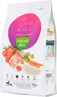 Pienso Perros Natura Diet Lamb & Rice 3kg