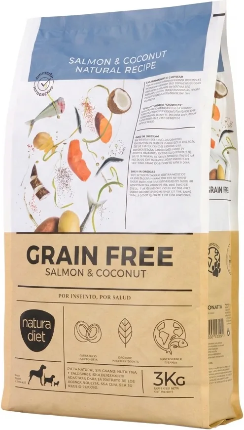 Pienso Perros Natura Diet Grain Free Salmon & Coconut 3kg