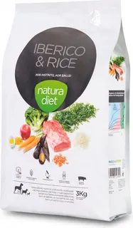 Pienso Perros Natura Diet Iberico & Rice 3kg