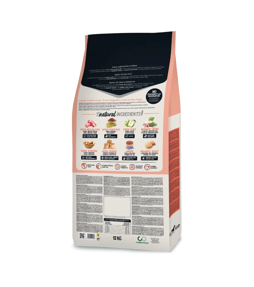 Pienso Perros Ownat Classic Monoproteico Cerdo Iberico 4 Kg — foto 2