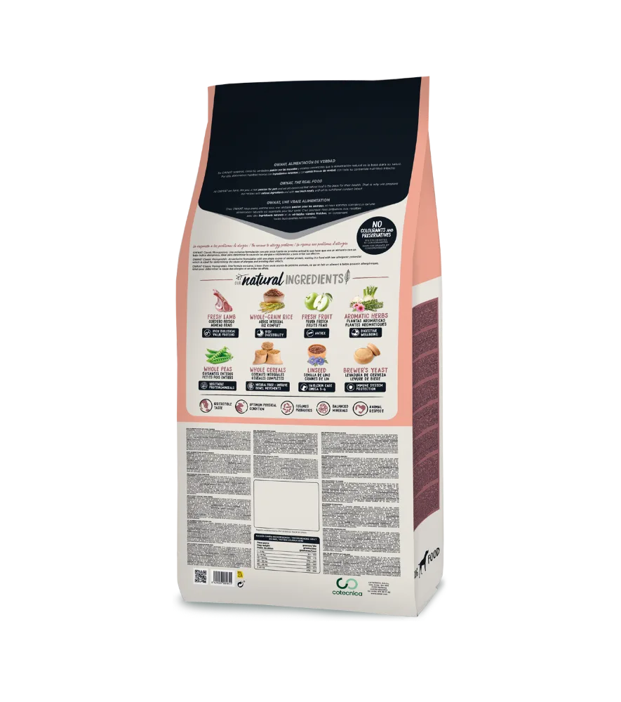Pienso Perros Ownat Classic Monoproteico Cordero 12 Kg — foto 2