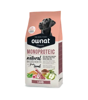 Pienso Perros Ownat Classic Monoproteico Cordero 12 Kg