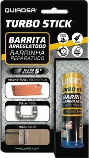 Masilla Epoxi Bicomponente Quiadsa Turbo Stick Blanco