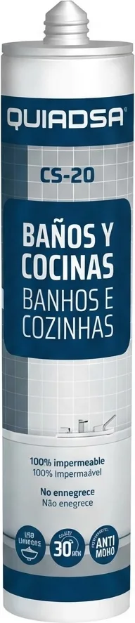 Silicona Baños y Cocinas Quiadsa CS-20 Blanco 280ml