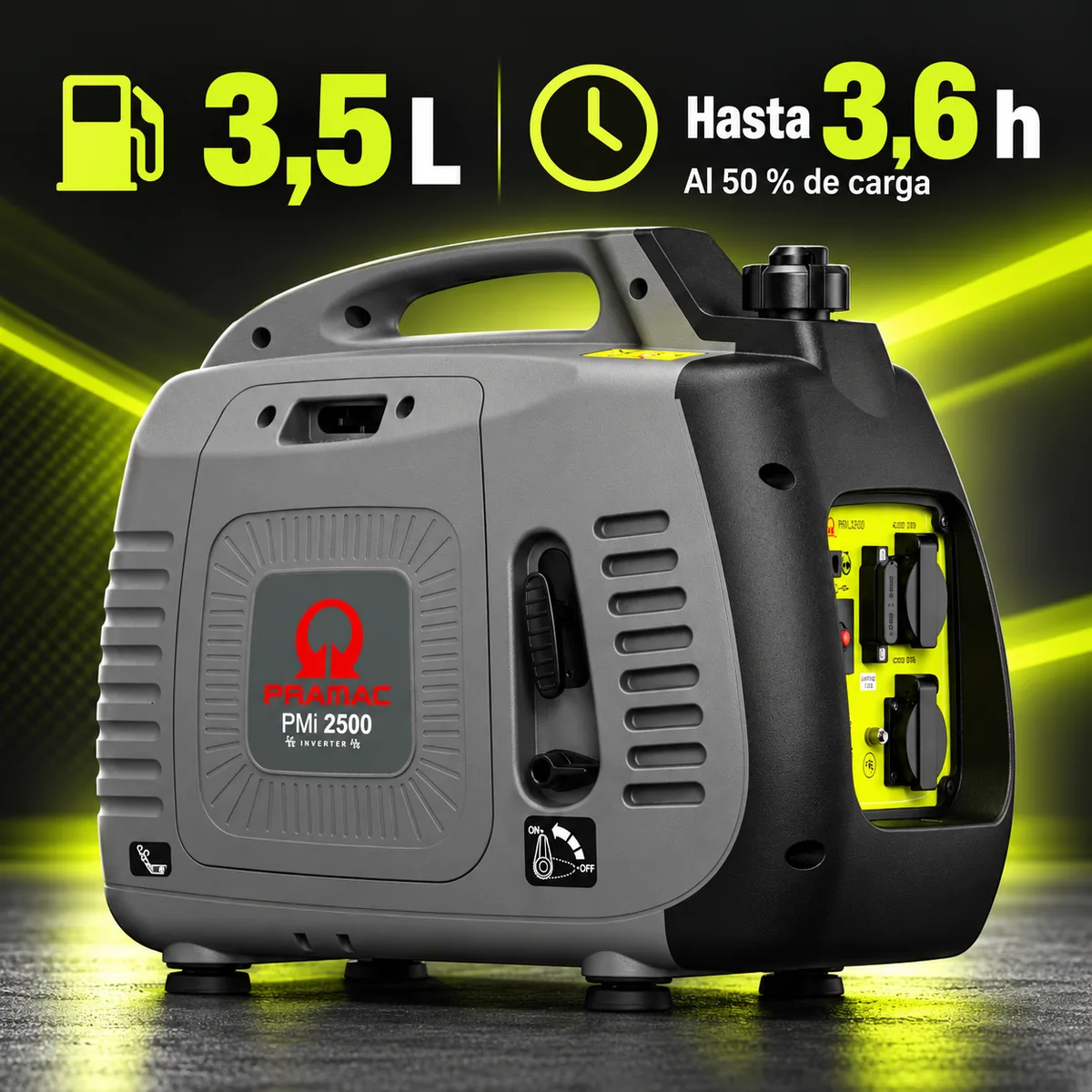 Generador inverter Pramac PMi2500 · 2.000 W · gasolina — foto 6