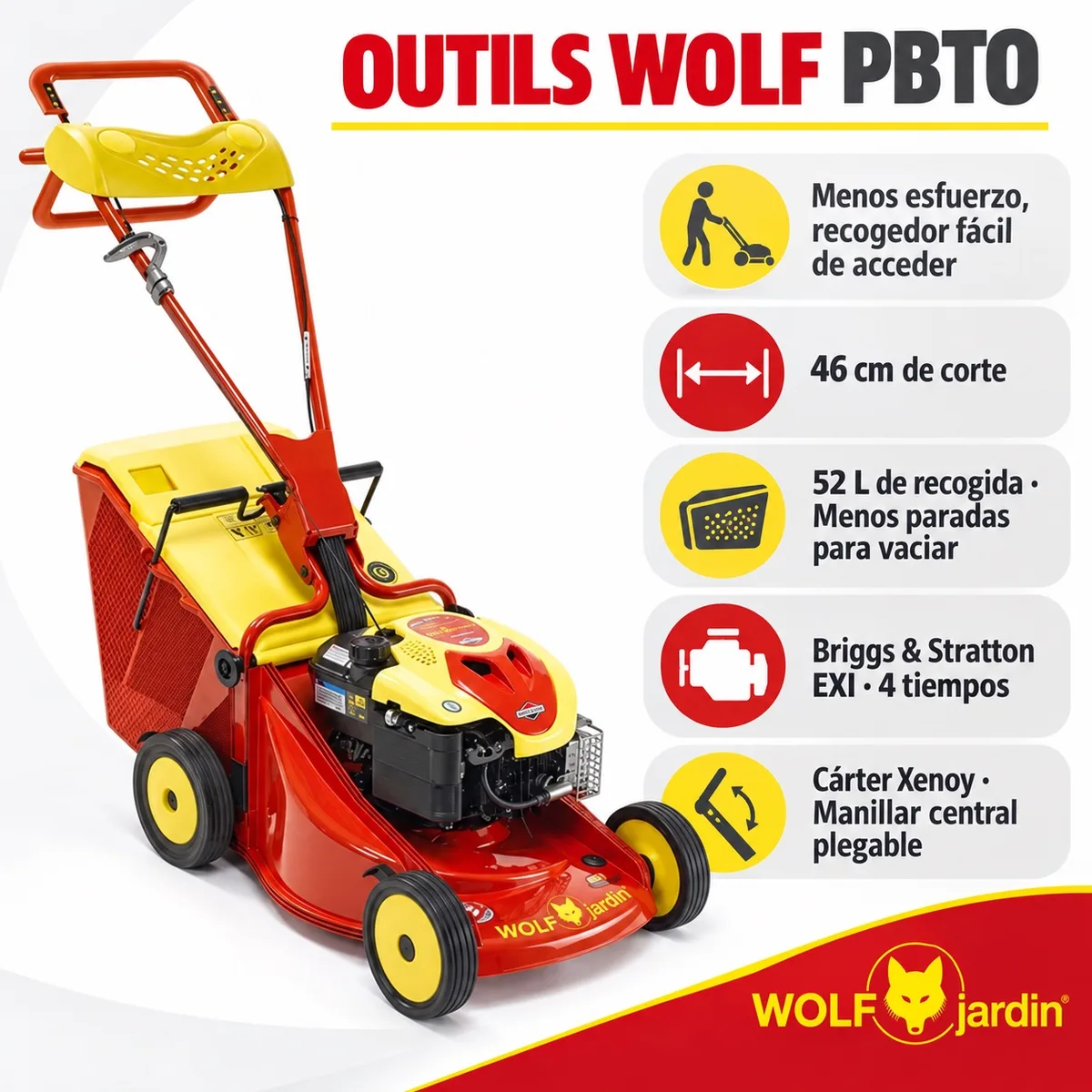 Cortacesped Outils Wolf PBTO — foto 2