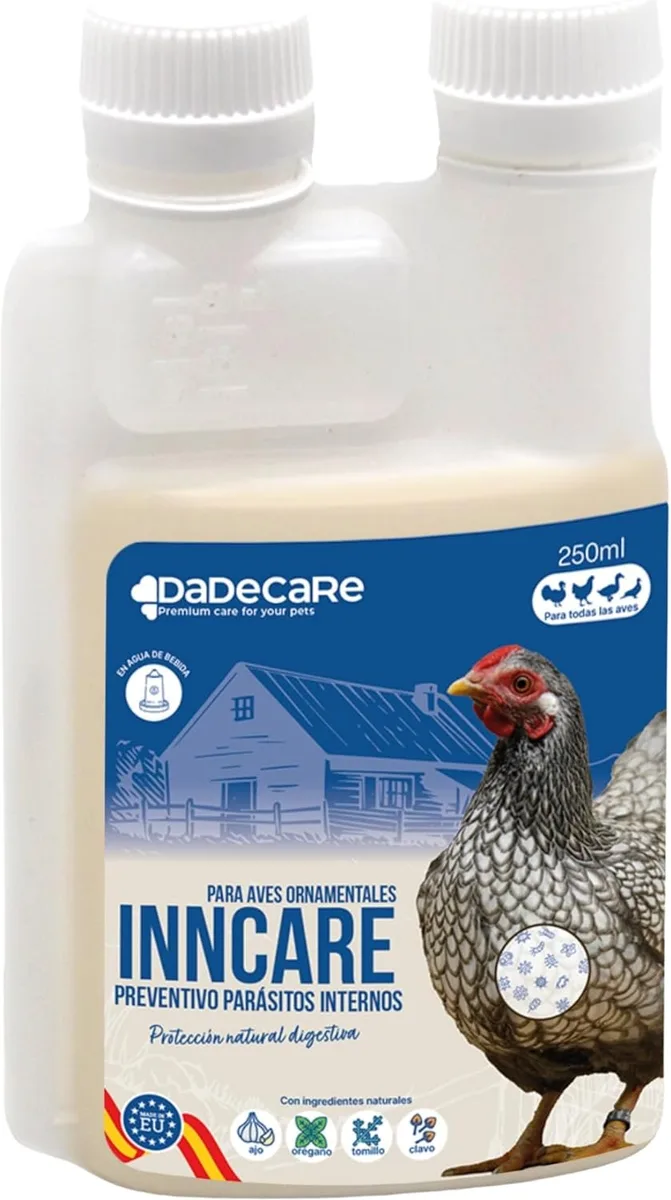 Inncare Preventivo Parasitos Internos Gallinas y Aves 250 ml