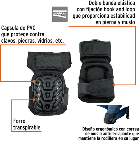 Rodilleras PVC Truper — foto 2