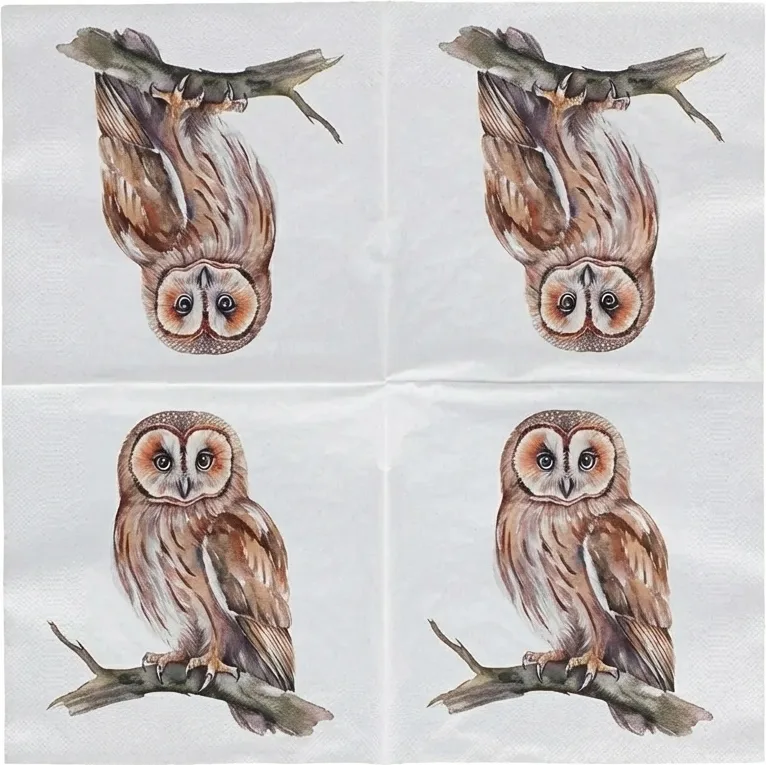 Servilletas Papel Buho 33x33 cm