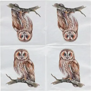 Servilletas Papel Buho 33x33 cm