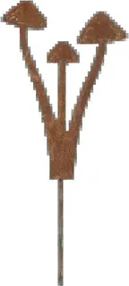 Figura Jardin 3 Setas Efecto Oxido