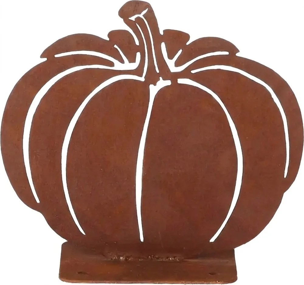 Figura Jardin Calabaza Redonda Efecto Oxido — foto principal
