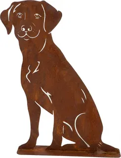 Figura Jardin Perro Efecto Oxido