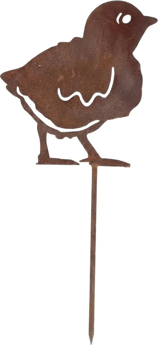 Figura Jardin Pollito Efecto Oxido Surtido — foto 3