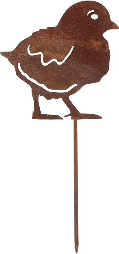 Figura Jardin Pollito Efecto Oxido Surtido — foto 2
