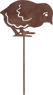Figura Jardin Pollito Efecto Oxido Surtido