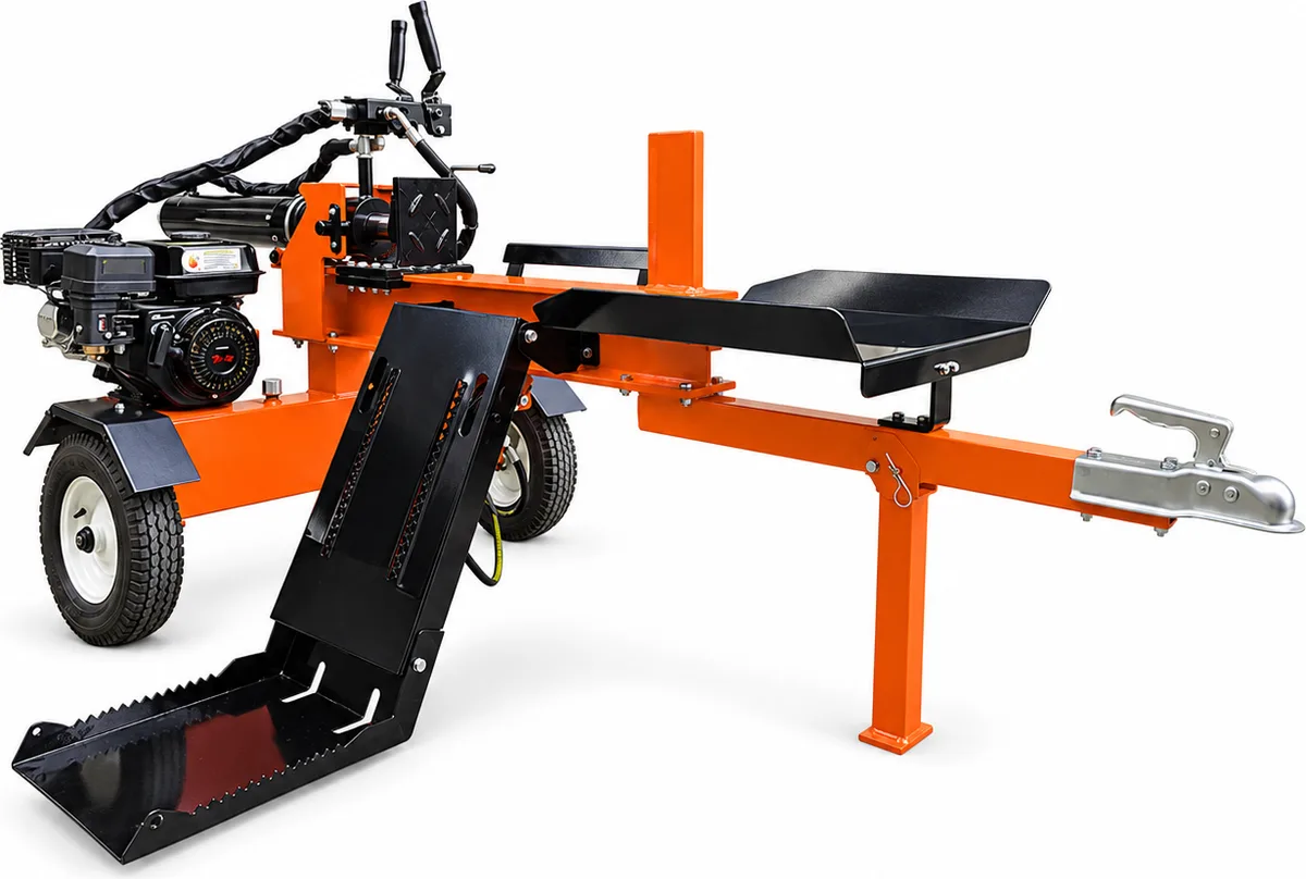 Rompedora de Leña Horizontal 7HP con Brazo Elevador 22 Tn