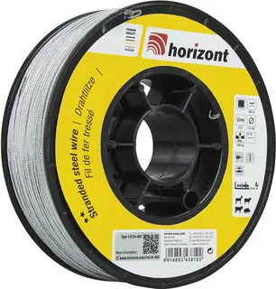 Alambre de Zinc Pastor Electrico Trenzado Horizont 400 Metros