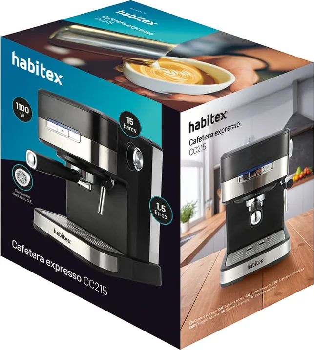 Cafetera Expresso Habitex CC215 15 Bares — foto 4