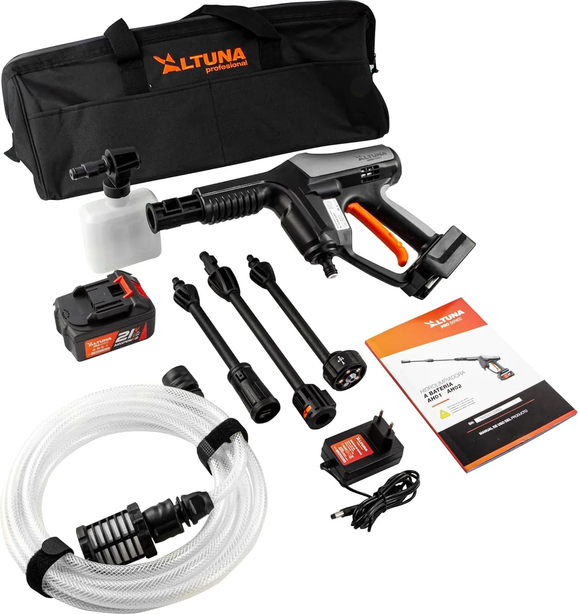 Hidrolimpiadora a Batería Altuna AH01 | Kit Compacto con Batería 4ah y Cargador — foto 6