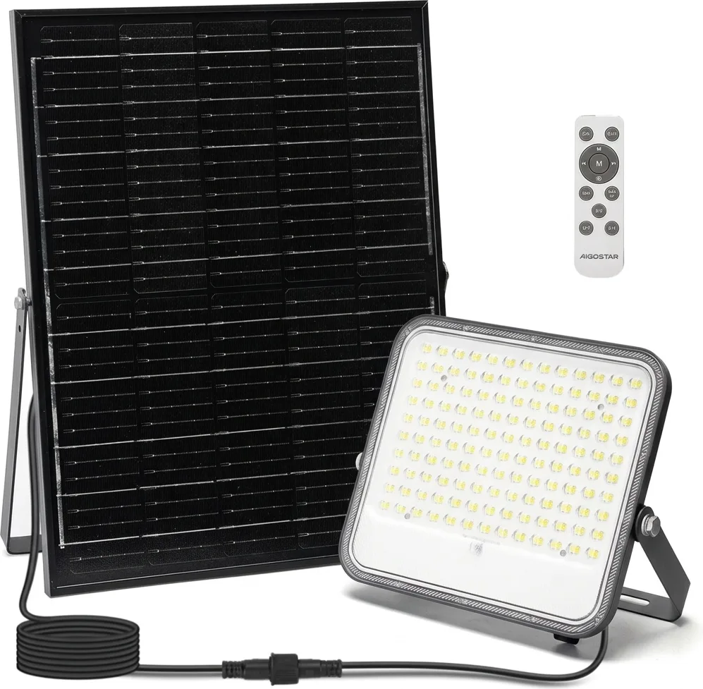 Foco Led Solar 200w con Panel Solar — foto 2