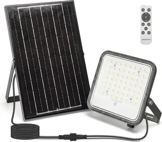 Foco Led Solar 100w con Panel Solar