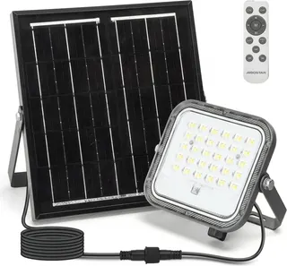 Foco Led Solar 50w con Panel Solar