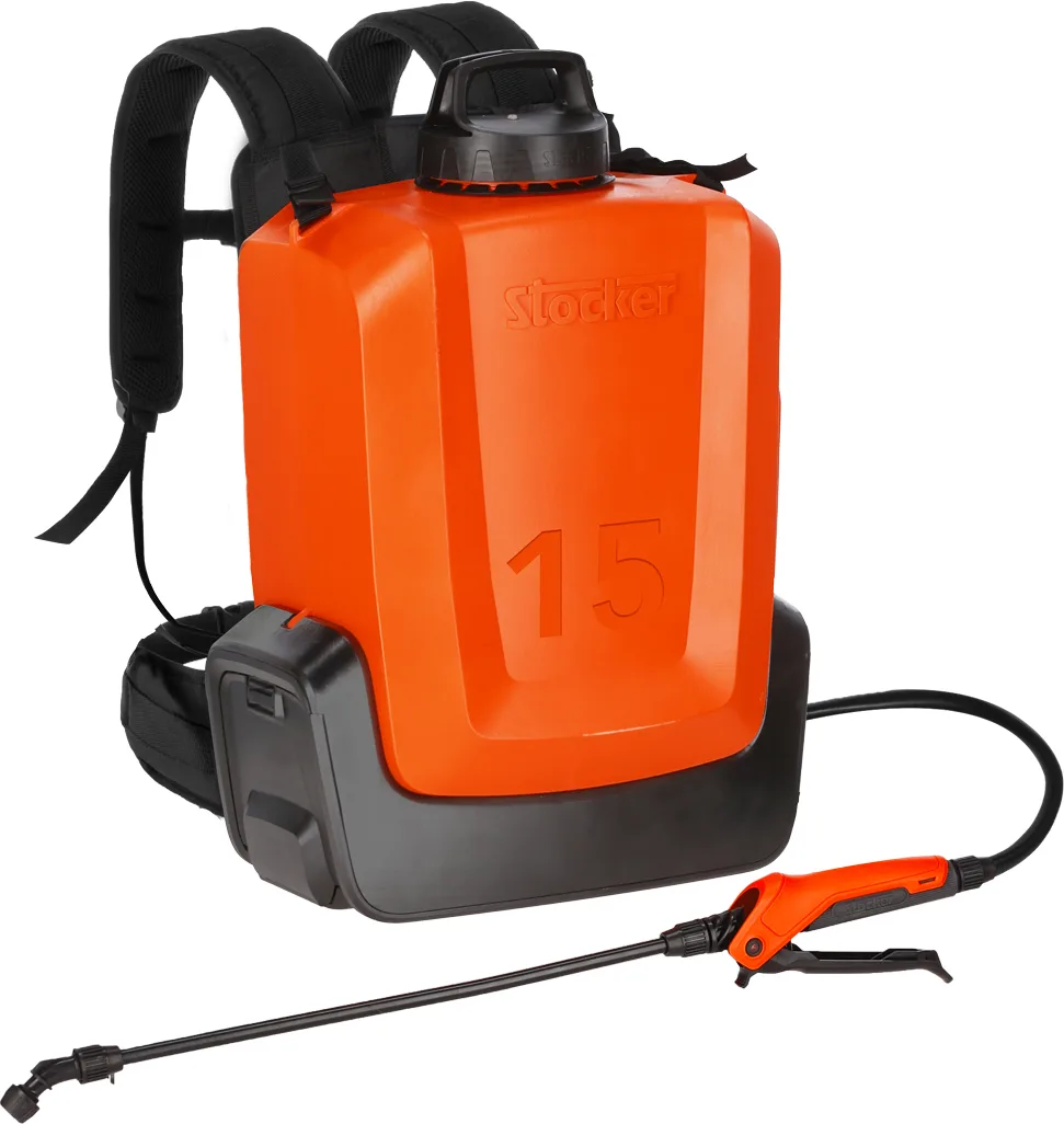 Pulverizador Mochila Electrica Stocker 21 V Ergomist 15L — foto principal