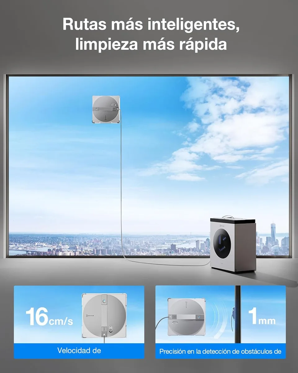 Ecovacs Winbot W3 Omni Robot Limpiacristales con Estacion Multifuncion — foto 7
