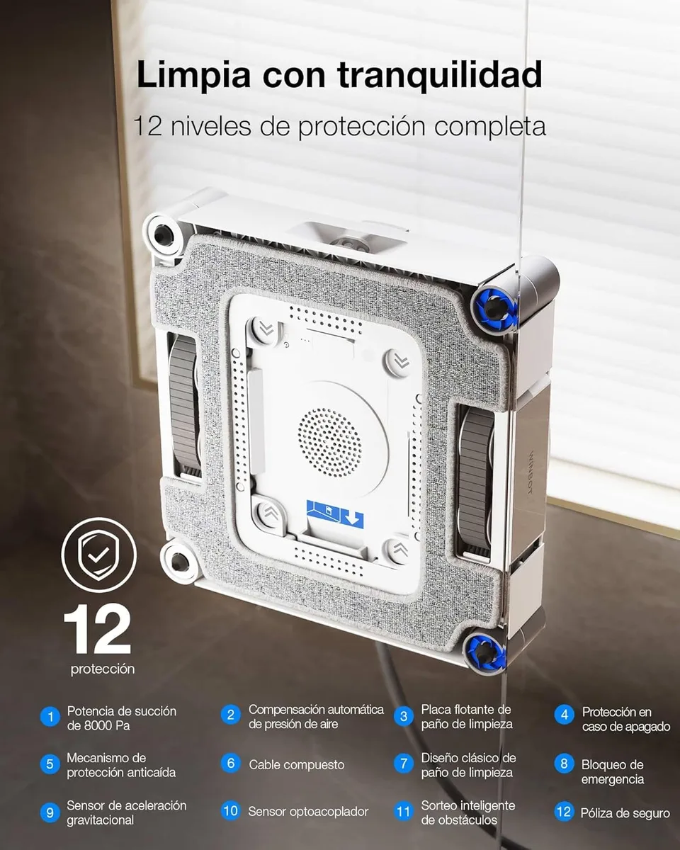 Ecovacs Winbot W3 Omni Robot Limpiacristales con Estacion Multifuncion — foto 4