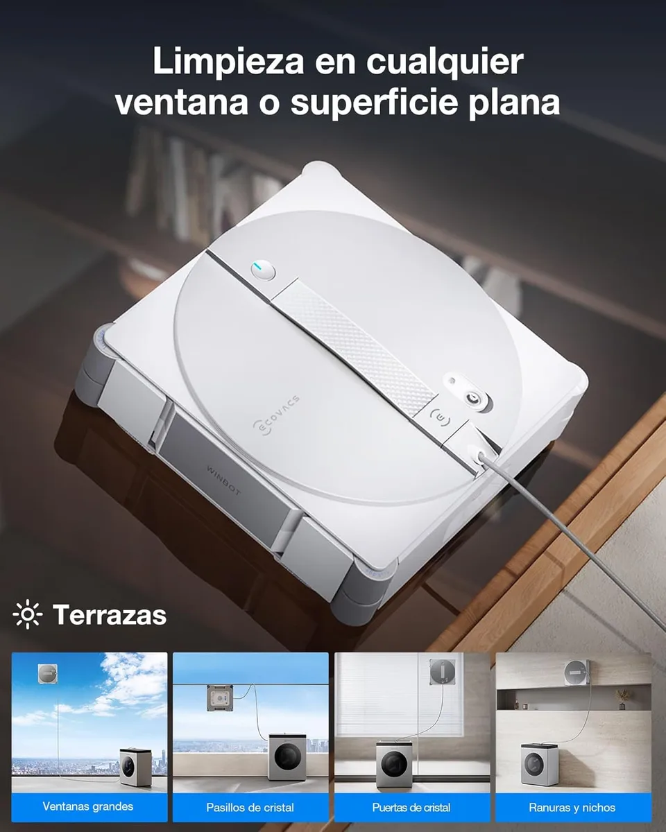 Ecovacs Winbot W3 Omni Robot Limpiacristales con Estacion Multifuncion — foto 9