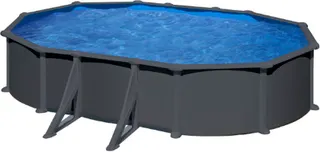 Piscina Anthracite Postes Ovalada 500x300x132 cm
