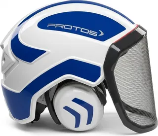 Casco Protos Integral Arborist Azul Reflex/Blanco