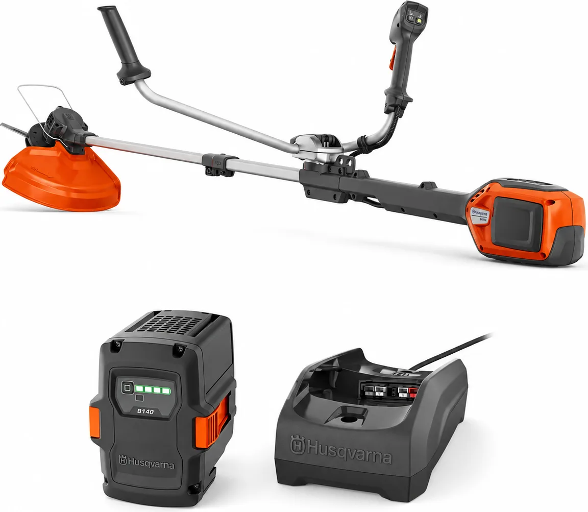 Kit desbrozadora Husqvarna 220iR + batería 40-B140 4 Ah y cargador 40-C80
