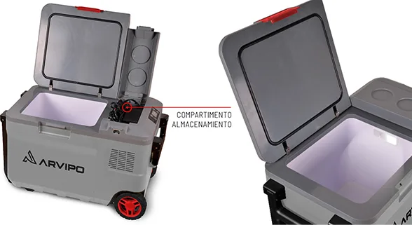 Nevera Camper ARVIPO FR37 28L con 2 Baterías | Enfría, Congela y Calienta — foto 3
