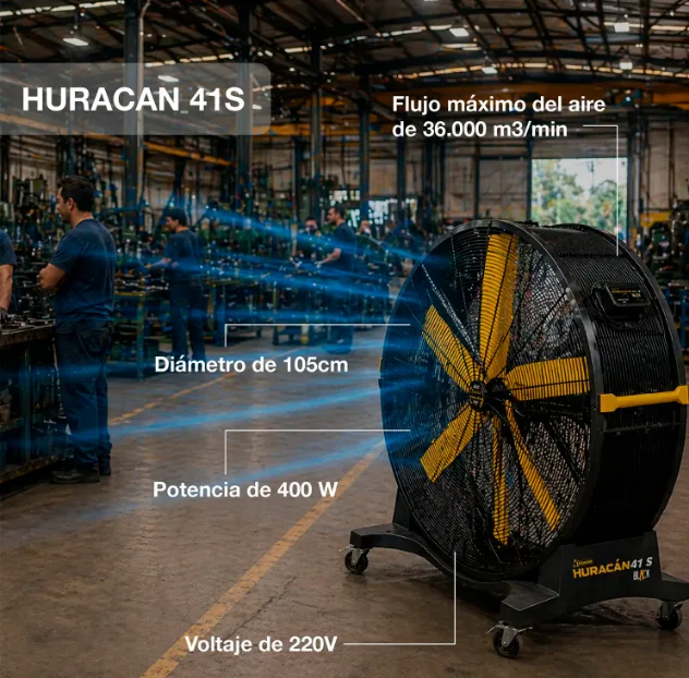 Ventilador Industrial Garland HURACAN 41S 105 cm — foto 3