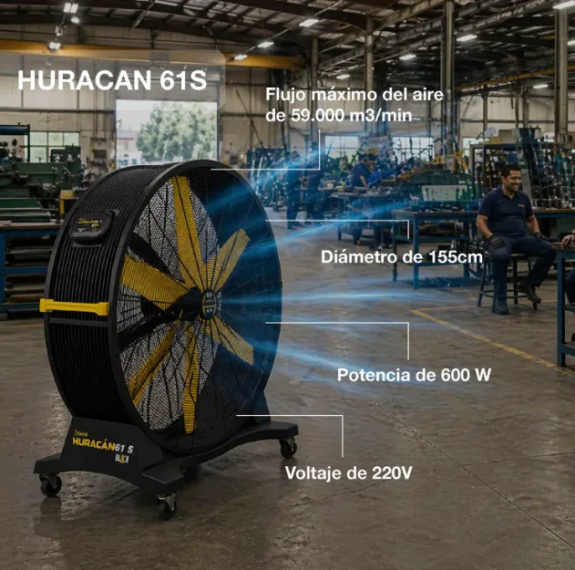 Ventilador Industrial Garland HURACAN 61S — foto 3