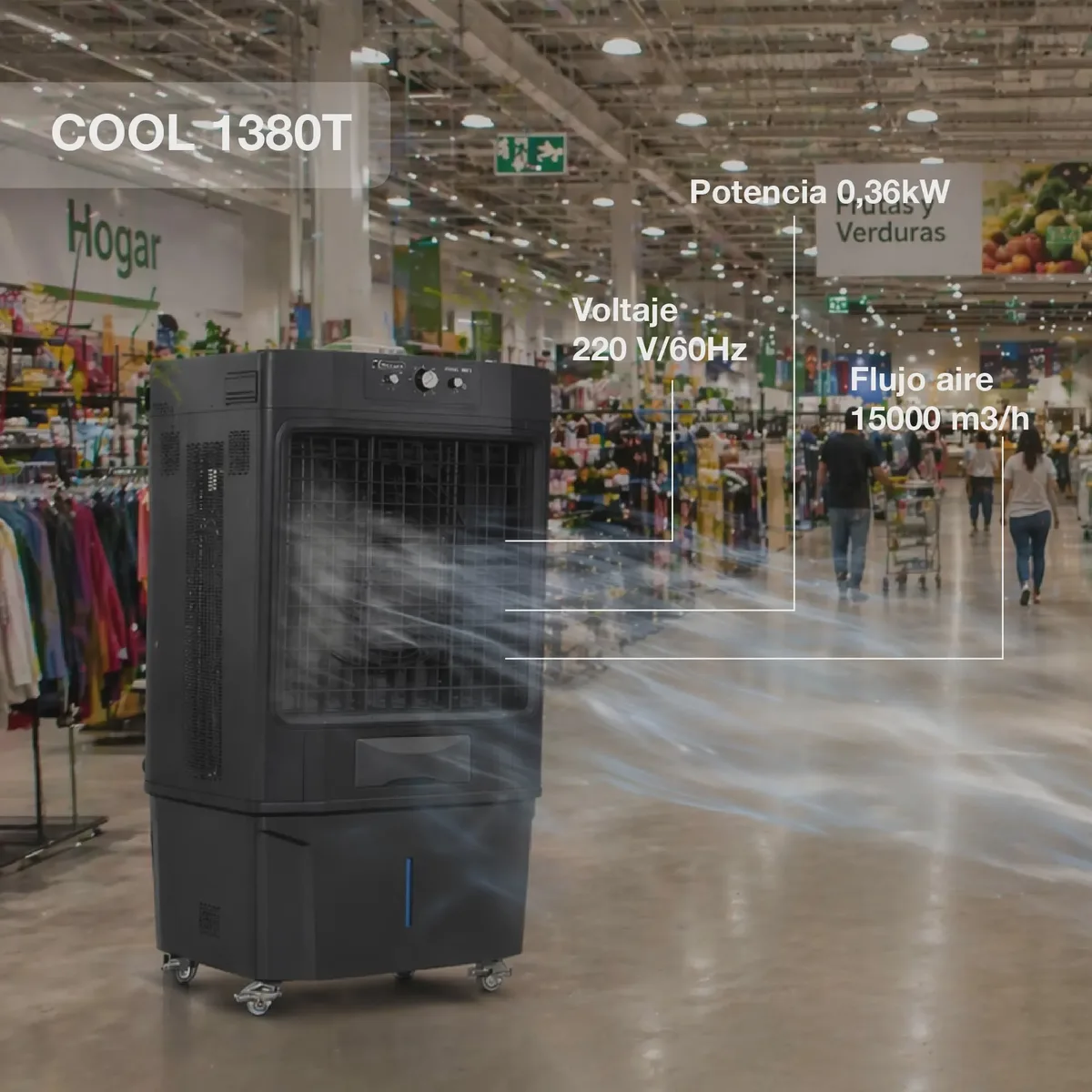 Evaporativo Electrico Garland Cool 1380T — foto 3